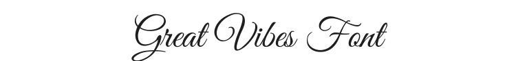 Great Vibes Font Preview