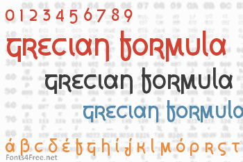 Grecian Formula Font
