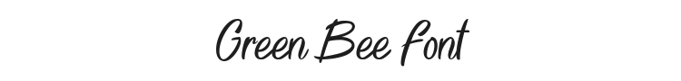 Green Bee Font Preview