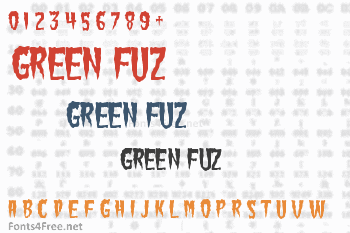 Green Fuz Font