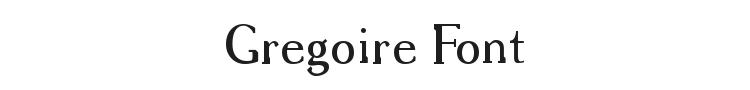 Gregoire Font Preview