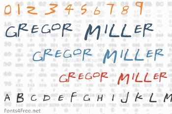 Gregor Millers Friends Font