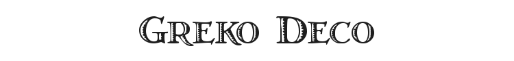 Greko Deco Font Preview