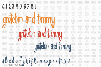 Gretchin And Timmy Font