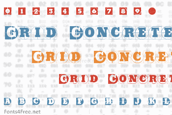 Grid Concrete Font