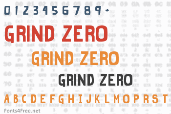 Grind Zero Font