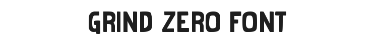 Grind Zero Font