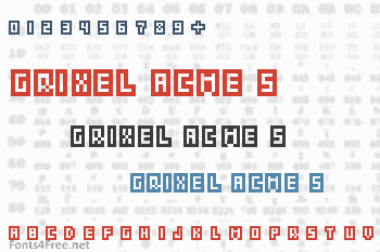 Grixel Acme 5 CompCapsO Font