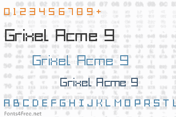 Grixel Acme 9 Font