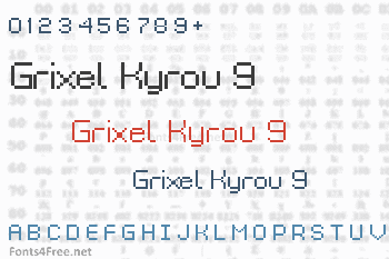 Grixel Kyrou 9 Font