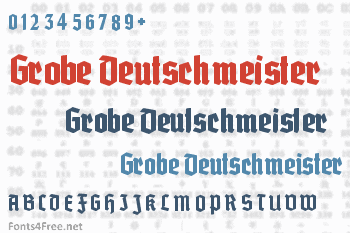 Grobe Deutschmeister Font