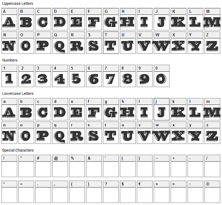 Groovy Font Font Character Map