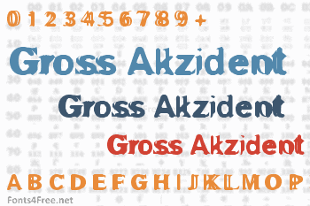 Gross Akzident Fucked Font