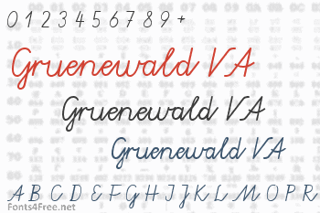 Gruenewald VA Font Download - Fonts4Free