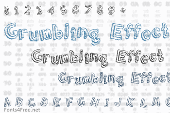 Grumbling Effect Font