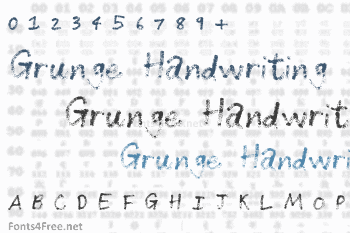 Grunge Handwriting Font