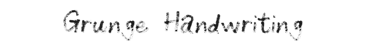 Grunge Handwriting Font