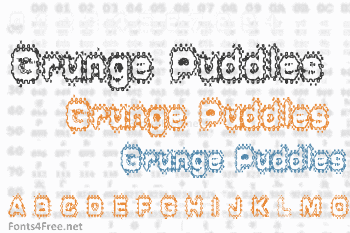 Grunge Puddles Font