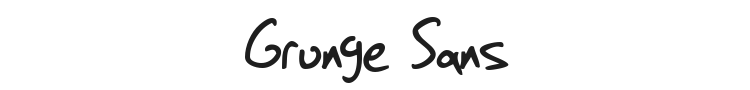 Grunge Sans Font Preview