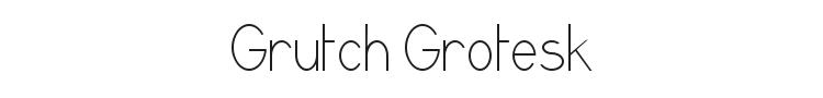 Grutch Grotesk Font