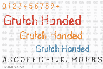 Grutch Handed Font