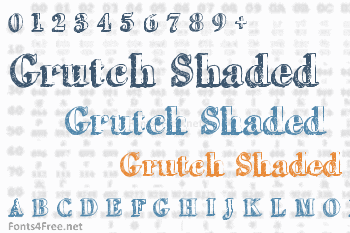 Grutch Shaded Font