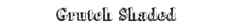 Grutch Shaded Font