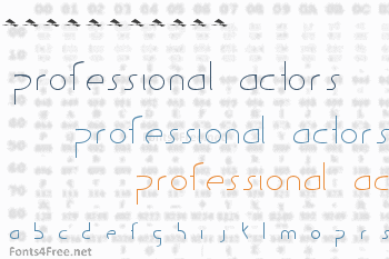 Guild of Professional Actors Font