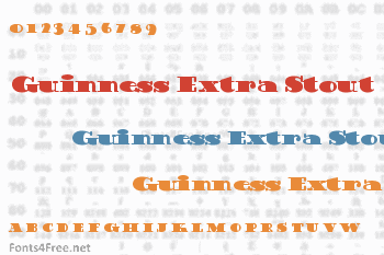 Guinness Extra Stout Font
