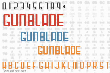 Gunblade Font