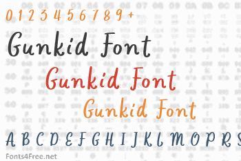 Gunkid Font