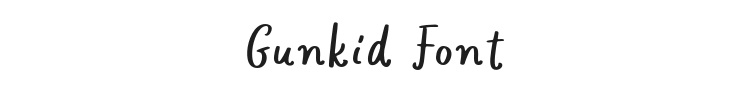 Gunkid Font