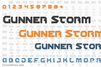 Gunner Storm Font