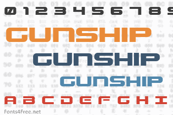 Gunship Font