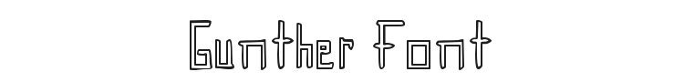 Gunther Font Preview