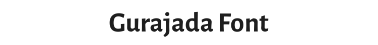 Gurajada Font Preview