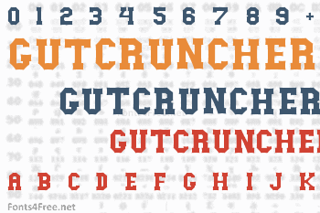 Gutcruncher Font