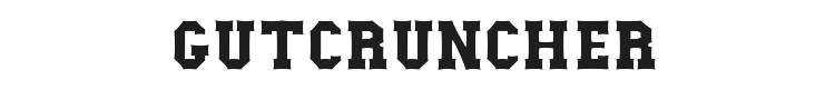 Gutcruncher Font