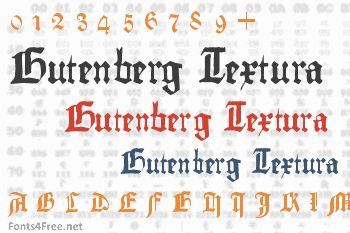 Gutenberg Textura Font