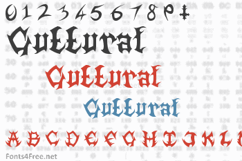 Guttural Font