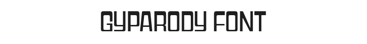 Gyparody Font Preview