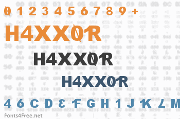 H4XX0R Font