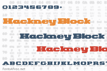 Hackney Block Font