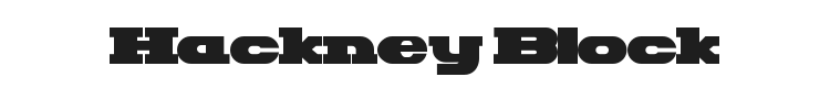 Hackney Block Font