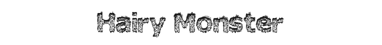 Hairy Monster Font