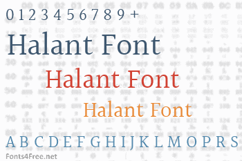 Halant Font