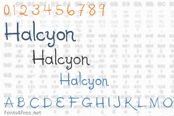 Halcyon Font