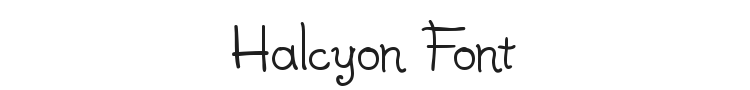 Halcyon Font