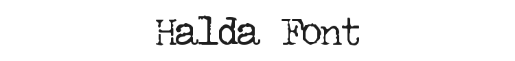 Halda Font Preview