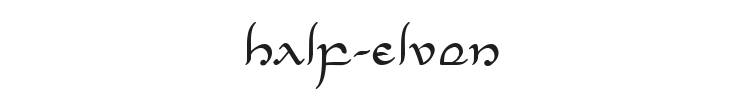 Half-Elven Font